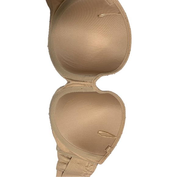 LILYETTE  Beige Strapless padded Bra Size 36 D - Picture 5 of 8